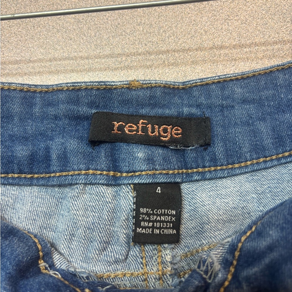 Refuge Blue Ripped Skinny Jeans - Picture 3 of 3